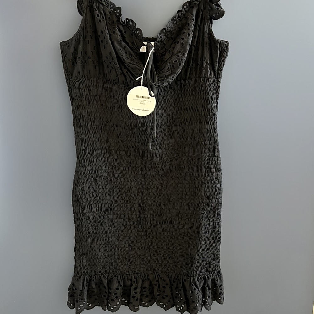 Isalis Smocked Eyelet Dress